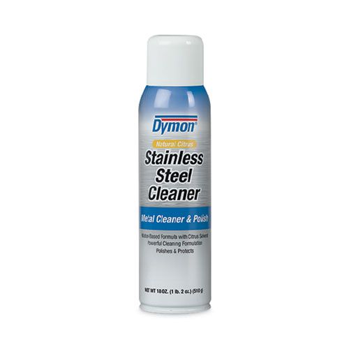 Dymon Natural Citrus Stainless Steel Cleaner, 18 Ounce Aerosol Spray -- 12 Per Case