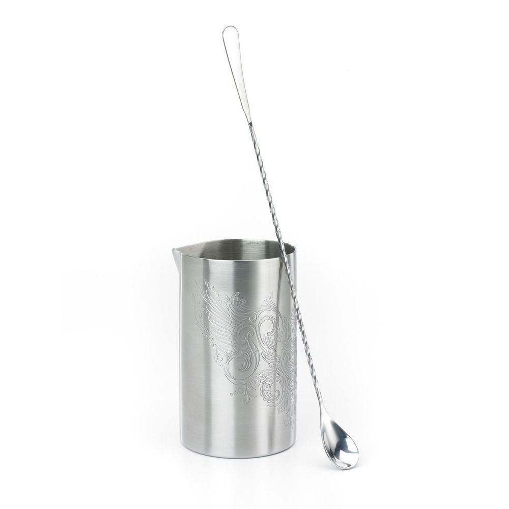 Barfly Stainless Steel Wing Theme Double Wall Mixing Tin, 21 Ounce