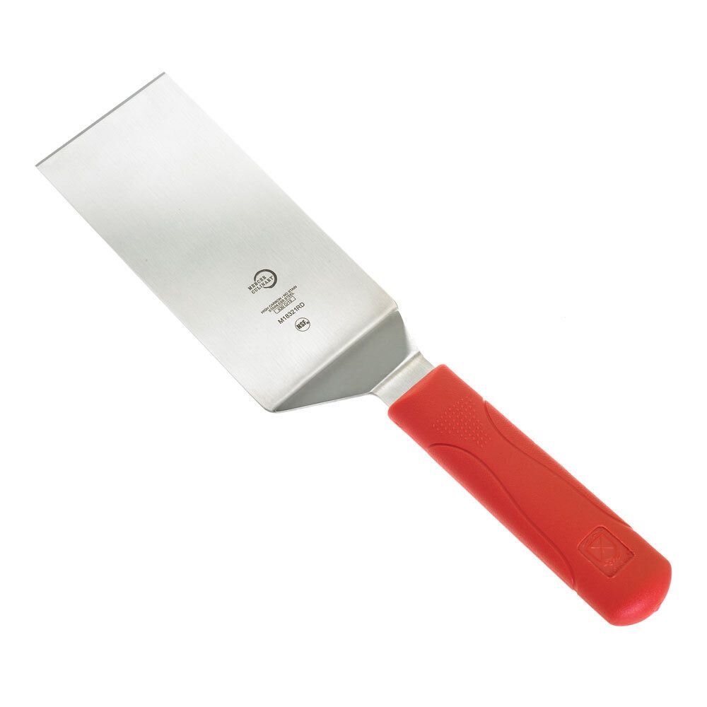Mercer Culinary Millennia Heavy-duty Turner With Red Handle, 6 X 3 Inch