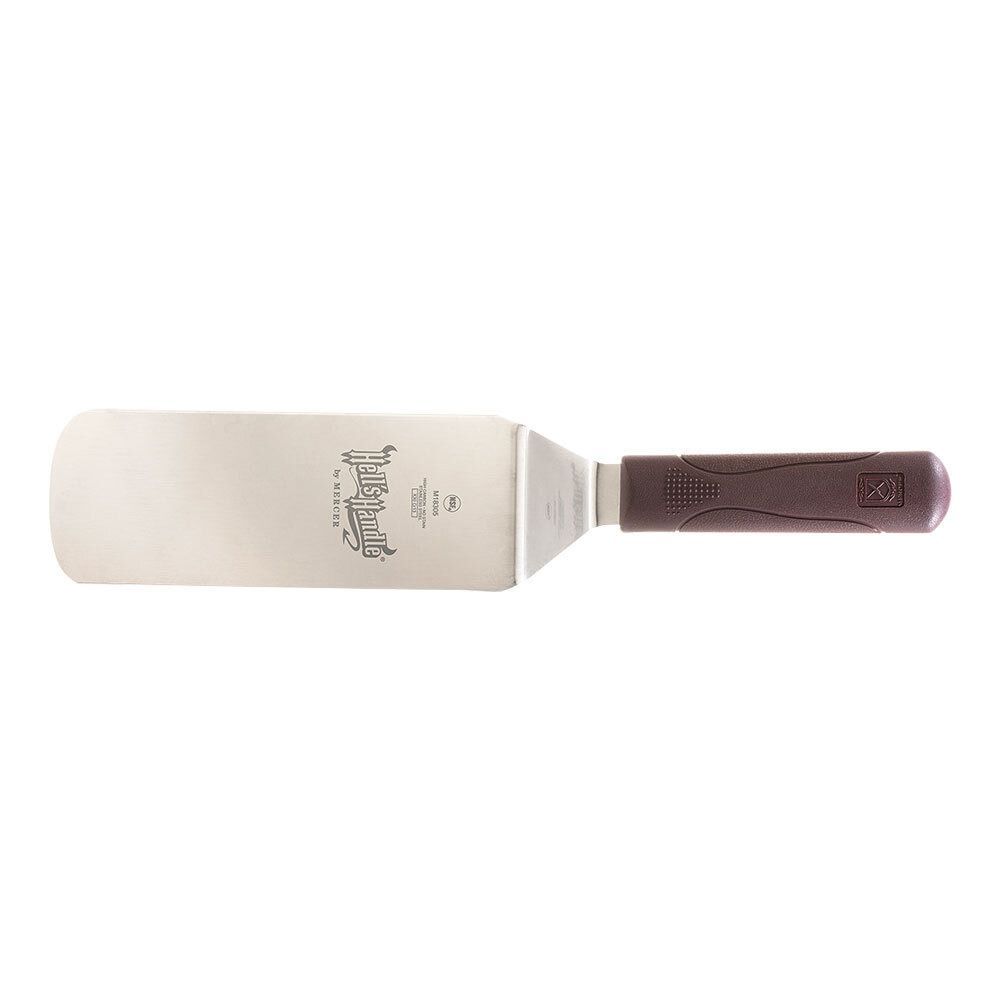 Mercer Culinary Beveled Edges Turner With Black Handle, 8 X 3 Inch