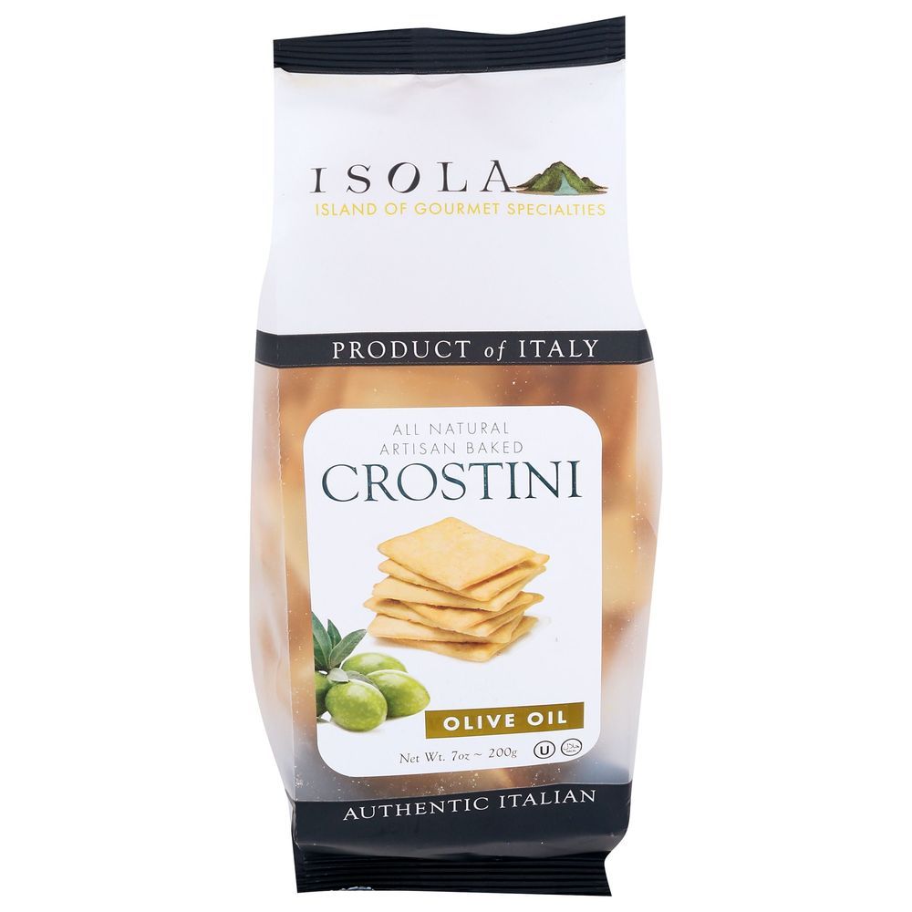 Isola Olive Oil Crostini Crisp Cracker, 7 Ounce -- 10 Per Case