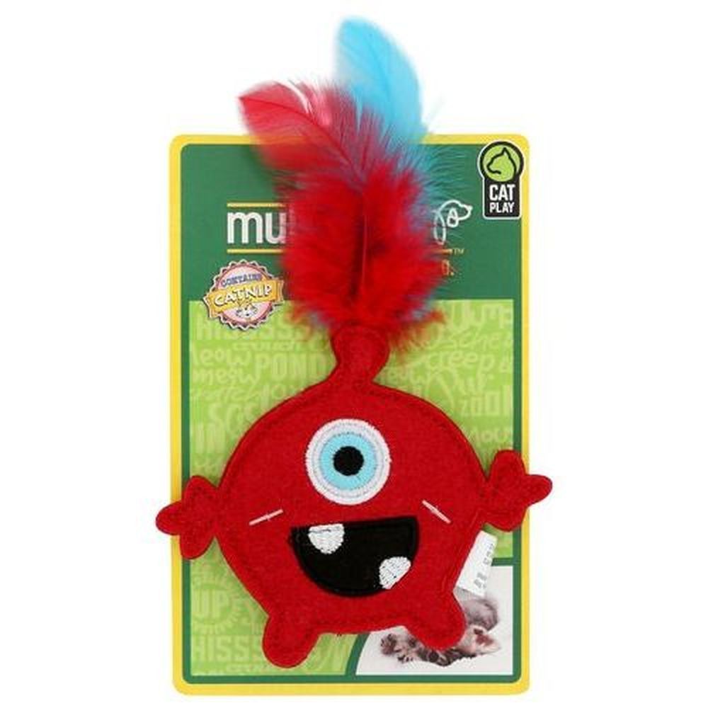 Multipet Monsters With Catnip Toy For Cats, 4 Inch -- 3 Per Case