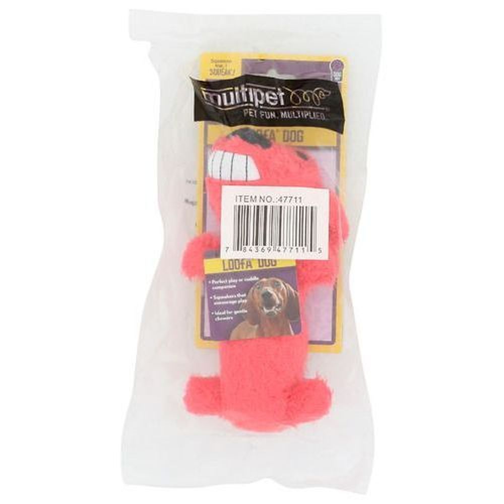 Multipet Loofa Toy For Dog, 6 Inch -- 3 Per Case