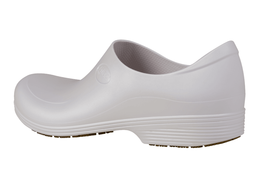 Sticky Shoes Man Style White Clogs, Size 8.5 -- 1 Pair