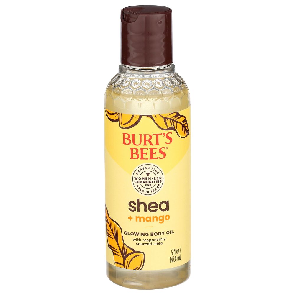 Burts Bees Shea And Mango Glowing Body Oil, 5 Fluid Ounce
