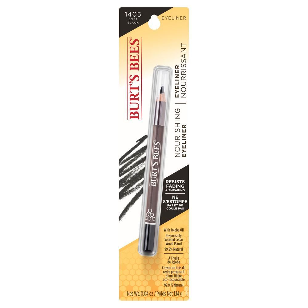 Burt's Bees Soft Black Number 1405 Nourishing Eyeliner, 0.04 Ounce -- 2 Per Case