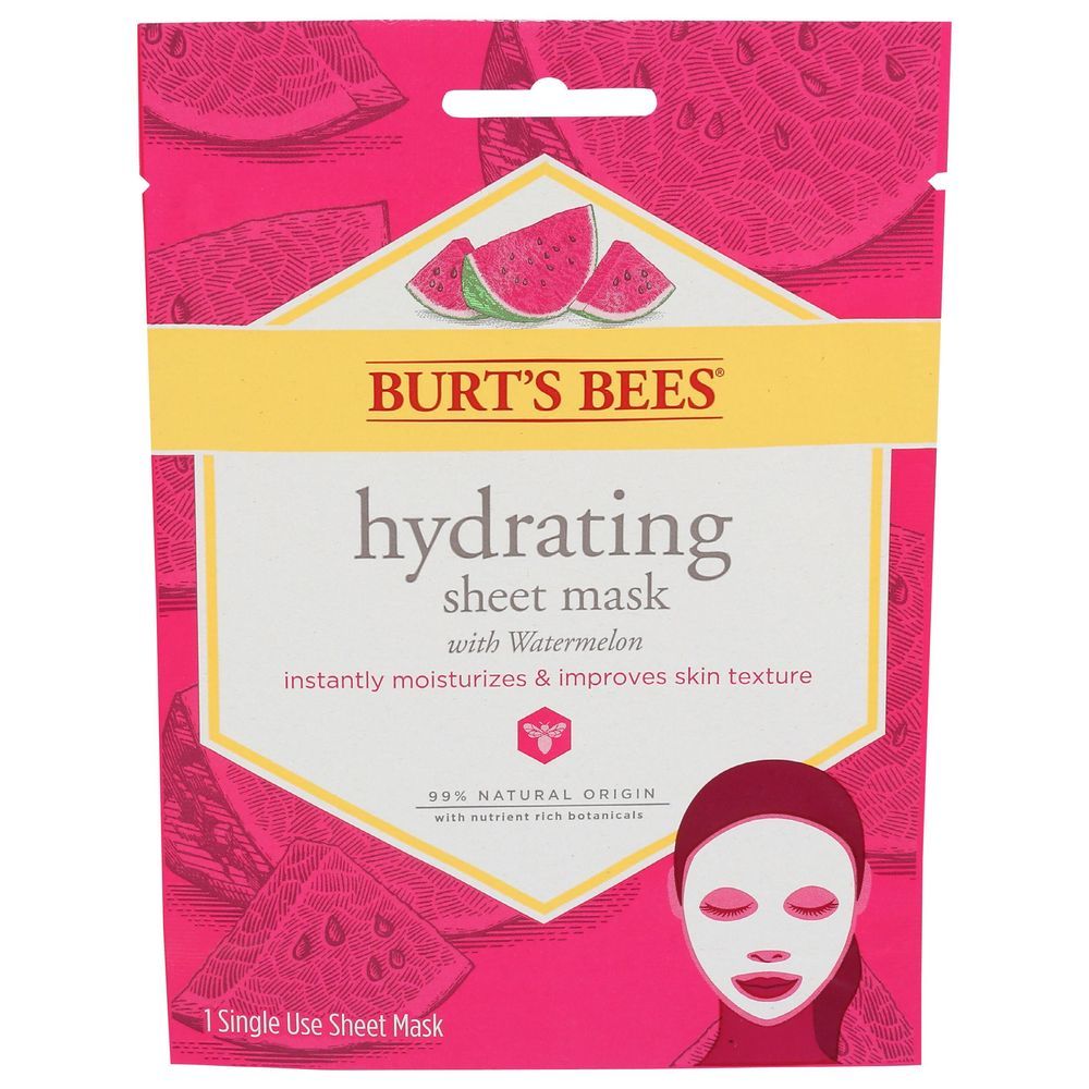 Burt's Bees Watermelon Hydrating Sheet Mask -- 6 Per Case