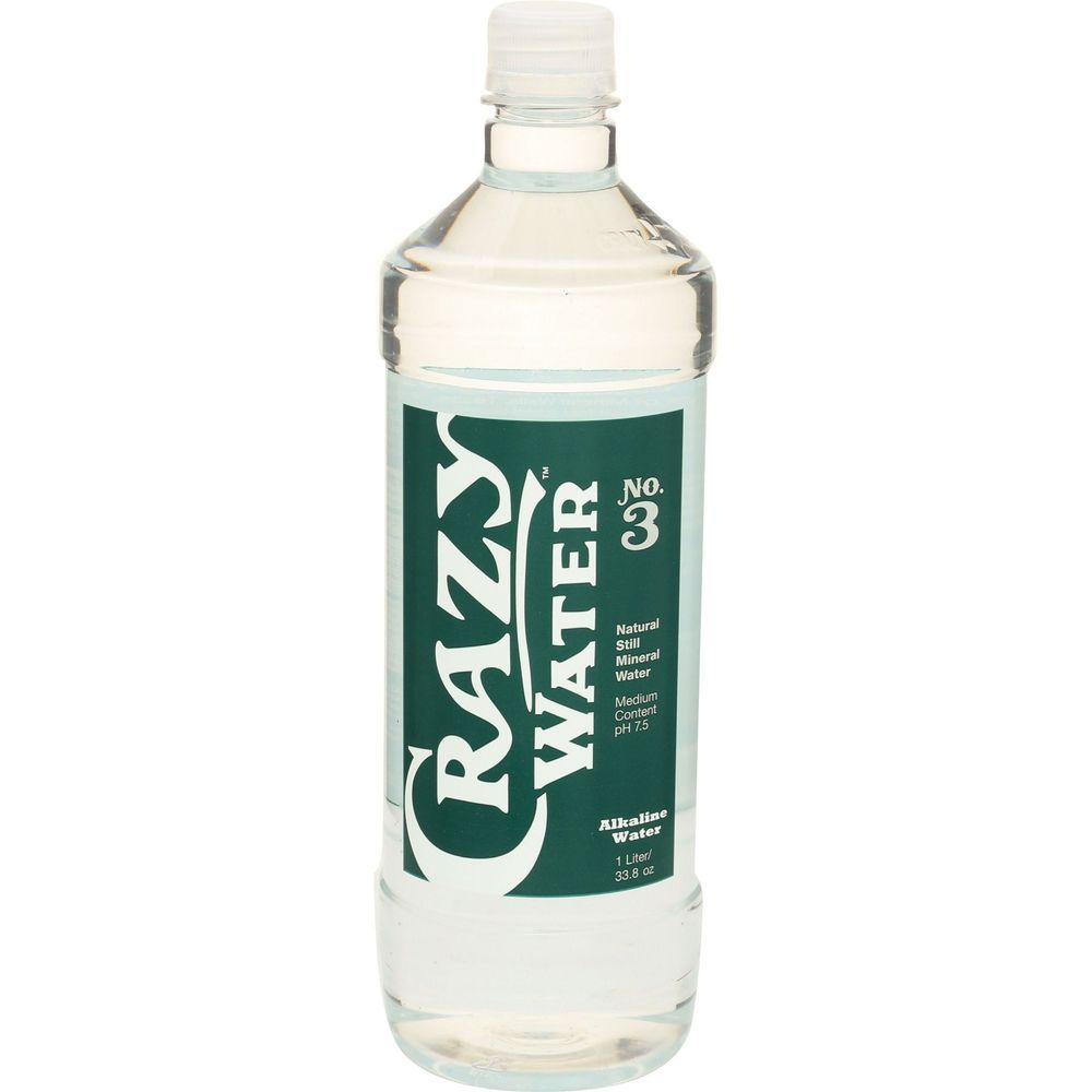 Crazy No 3 Deep Natural Mineral Water, 1 Liter -- 12 Per Case
