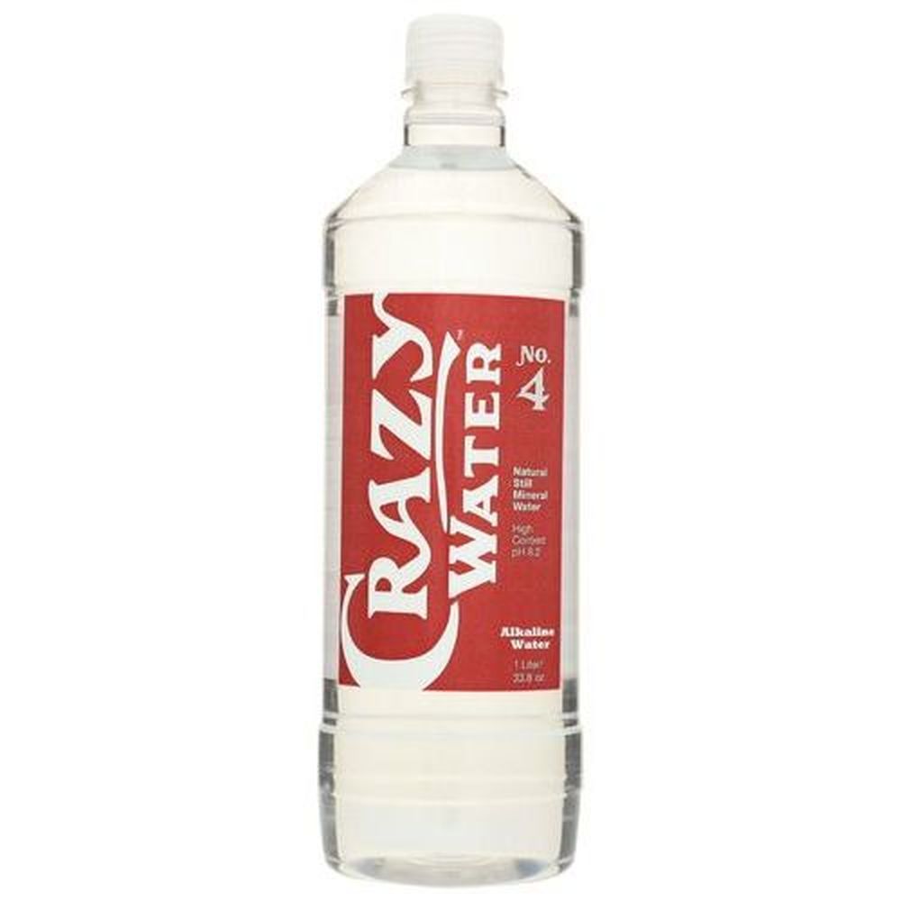 Crazy No 4 High Natural Mineral Water, 1 Liter -- 12 Per Case