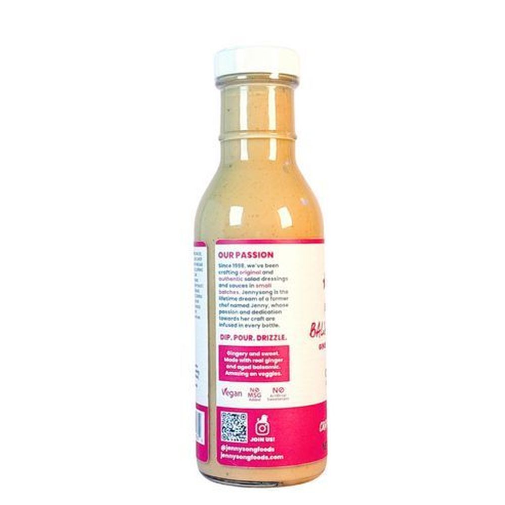 Jennysong Organic Rich And Creamy Balsamic Ginger Dressing, 12 Fluid Ounce -- 6 Per Case