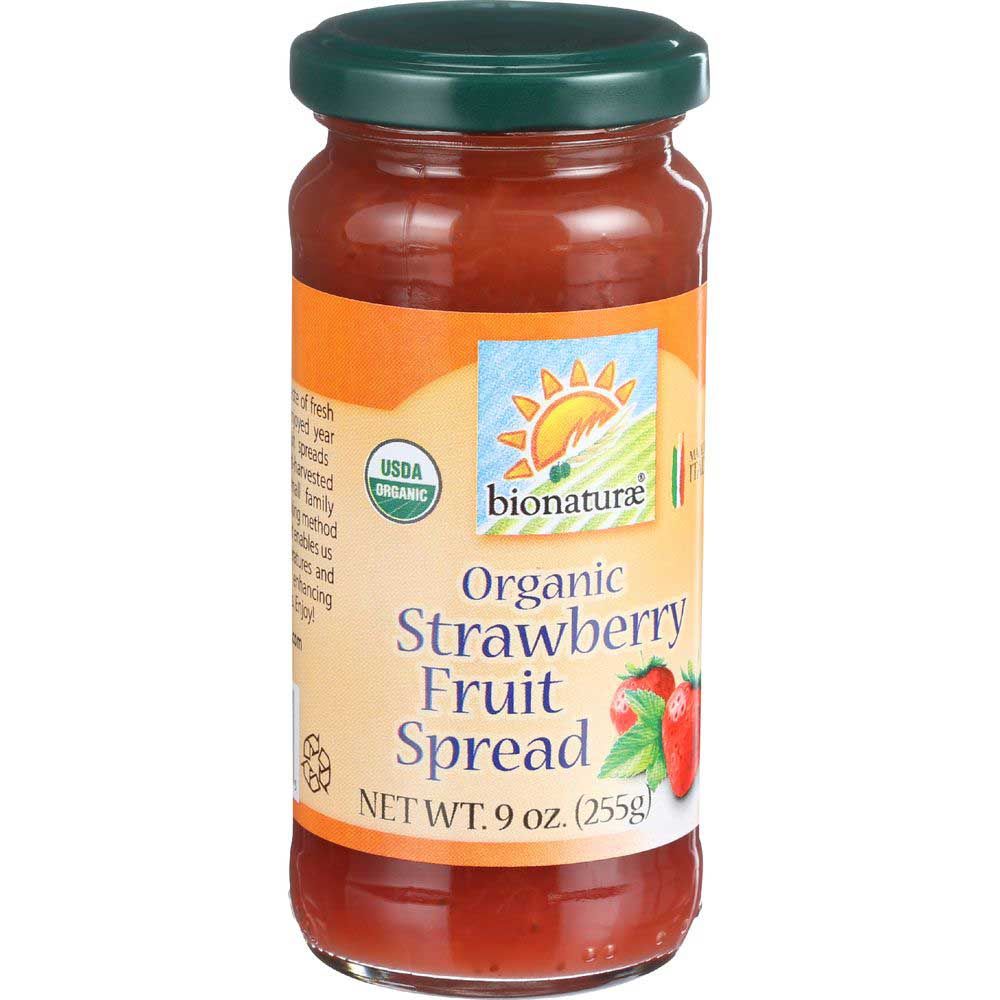 Bionaturae Organic Strawberry Fruit Spread, 9 Ounce -- 12 Per Case