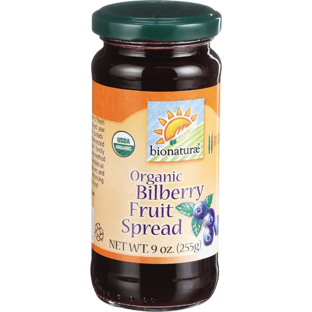 Bionaturae Organic Bilberry Fruit Spread, 9 Ounce -- 12 Per Case