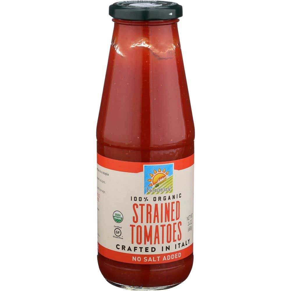 Bionaturae Organic Strained Tomatoes, 24 Ounce -- 6 Per Case