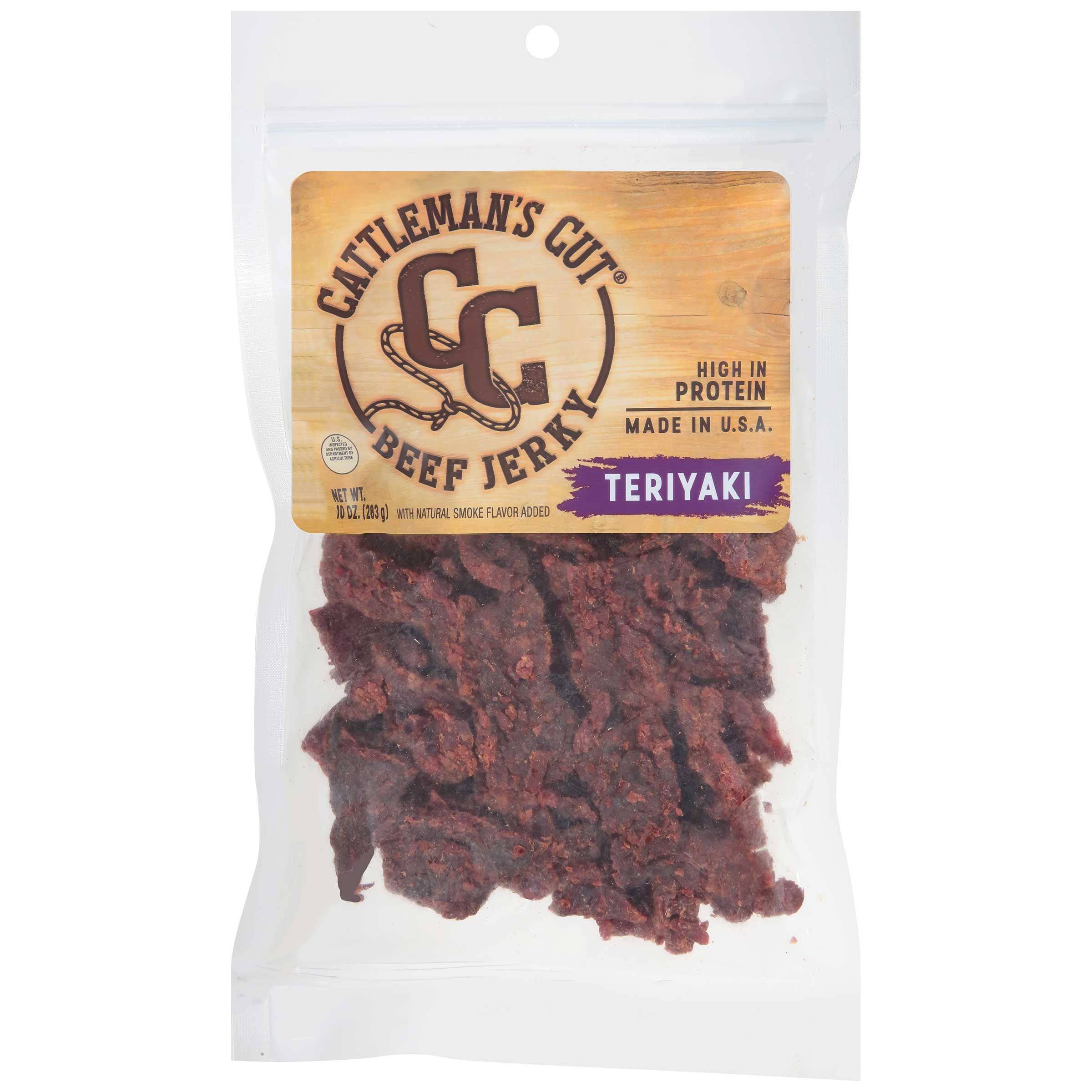 Cattleman's Cut Teriyaki Beef Jerky, 10 Ounce -- 10 Per Case