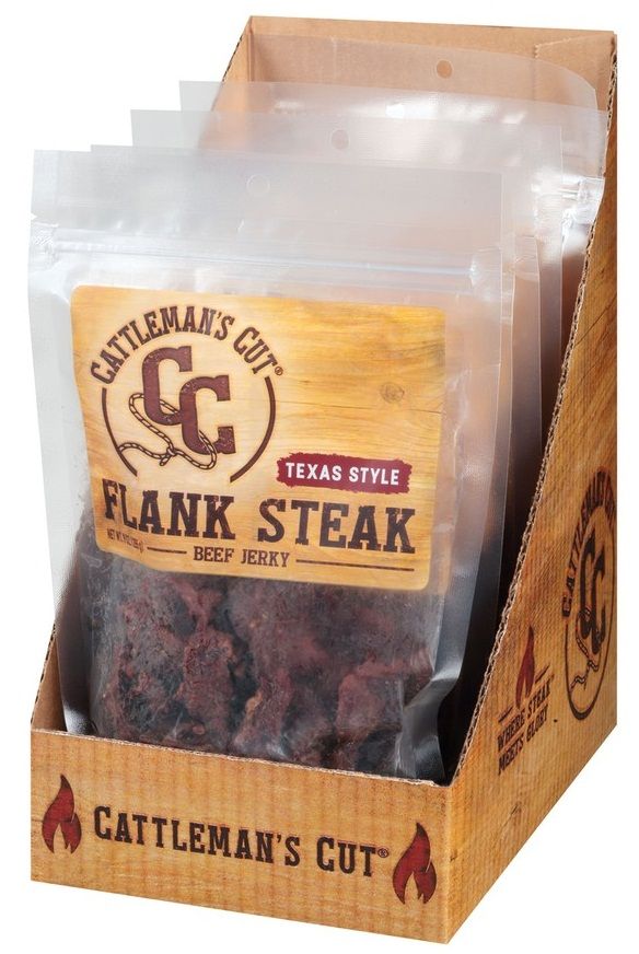 Cattleman's Cut Texas Style Flank Steak Beef Jerky, 9 Ounce -- 6 Per Case