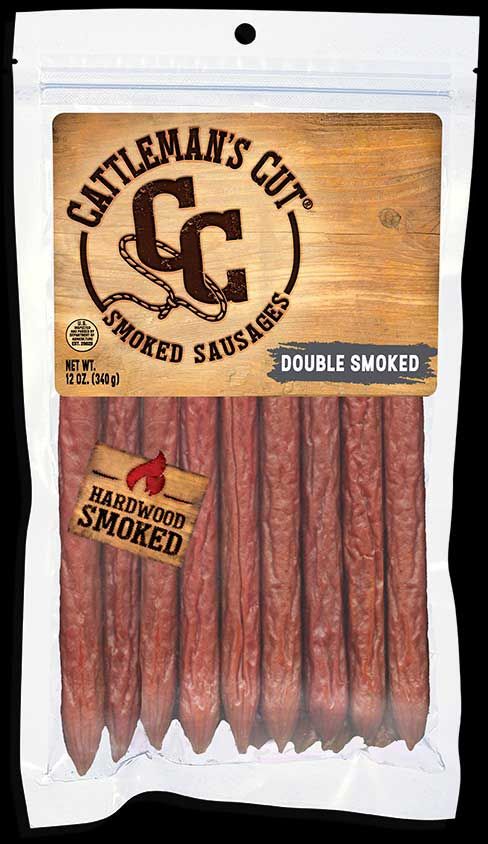 Cattleman's Cut Double Smoked Sausages Stick, 12 Ounce -- 8 Per Case