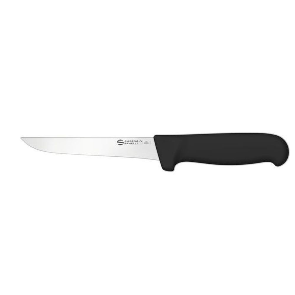 Ambrogio Sanelli Supra Narrow Boning Knife With Smooth Semi Polished Blade Finishing, 6.25 Inch