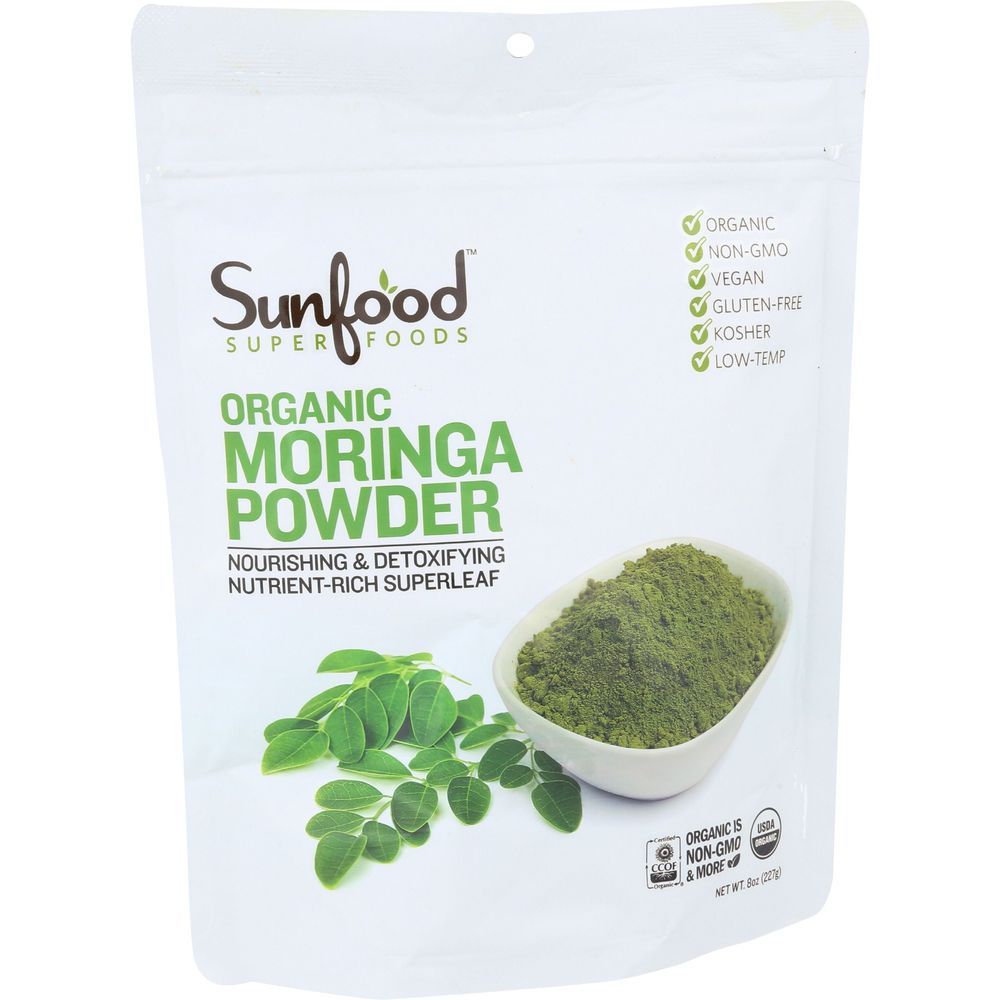 Sunfood Organic Moringa Leaf Powder, 8 Ounce