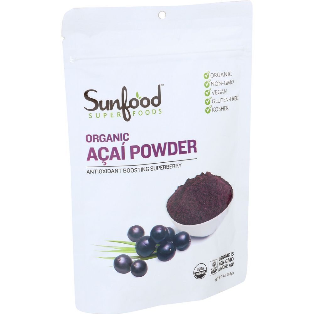 Sunfood Organic Acai Powder, 4 Ounce