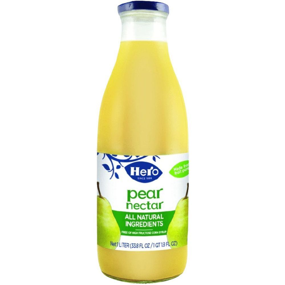 Hero Pear Nectar, 33.8 Fluid Ounce -- 6 Per Case