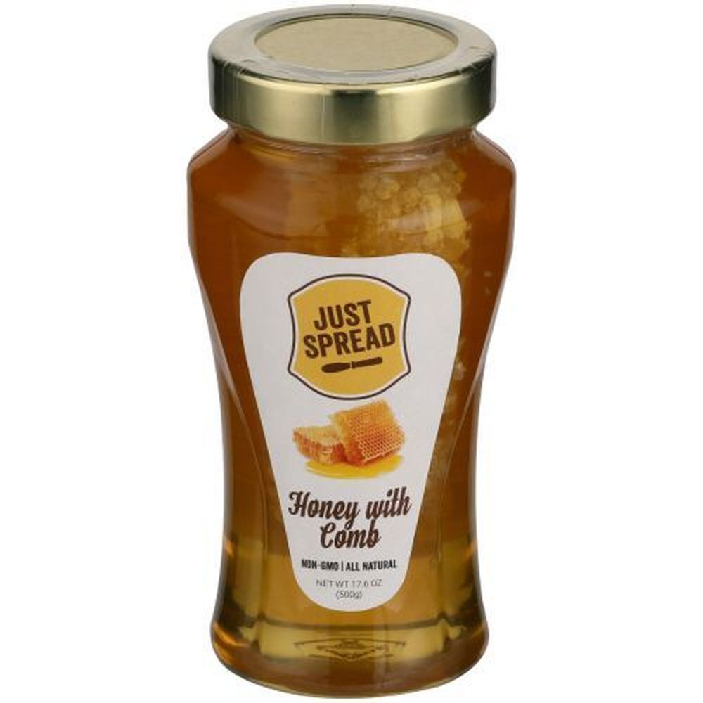 Just Spread Wildflower Honey With Comb, 17.6 Ounce -- 6 Per Case