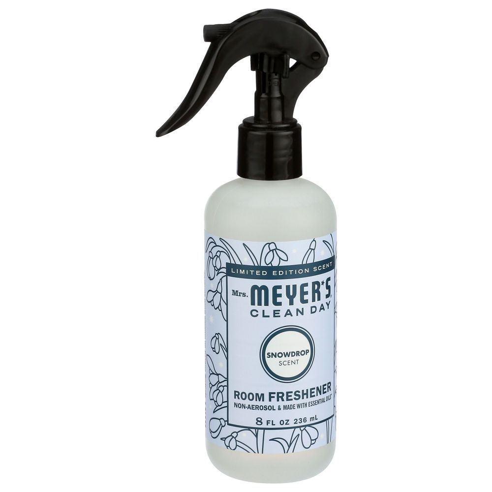 Mrs. Meyer's Clean Day Snowdrop Room Freshener Spray, 8 Fluid Ounce -- 6 Per Case