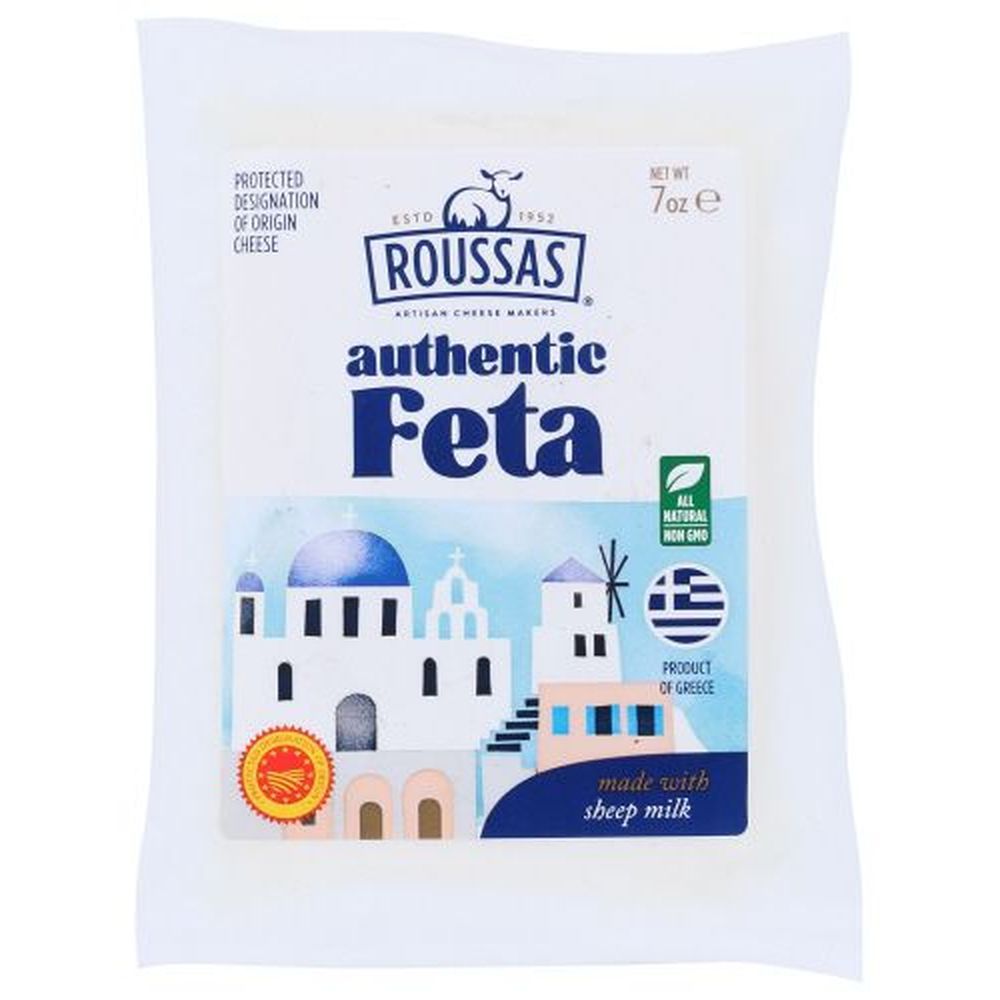 Roussas Authentic Feta Pdo Cheese, 7 Ounce -- 12 Per Case