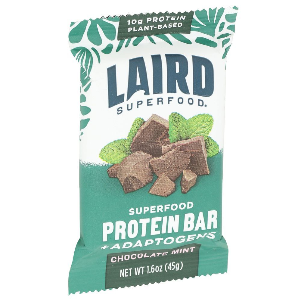 Laird Superfood Mint Chocolate Protein Bar, 1.6 Ounce -- 10 Per Case