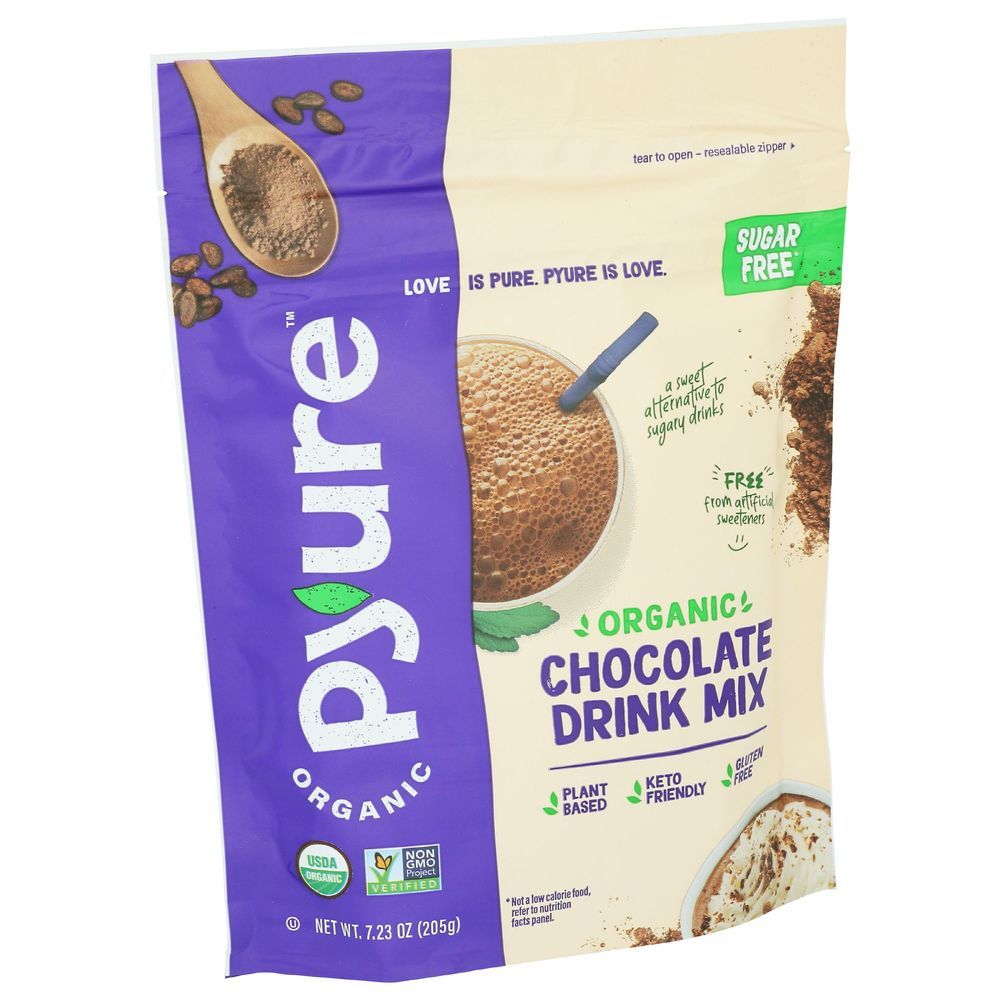 Pyure Organic Chocolate Drink Mix, 7.23 Ounce -- 6 Per Case