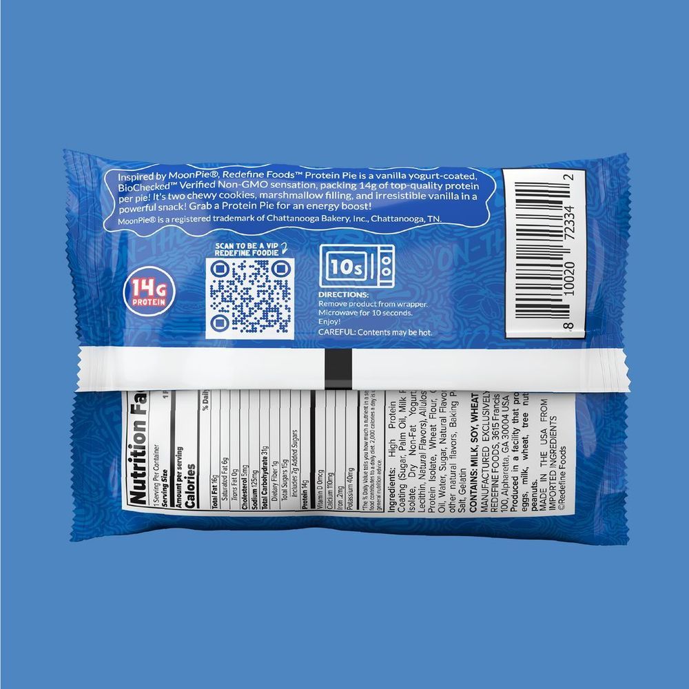Redefine Moonpie Vanilla Protein Pie, 2.3 Ounce -- 8 Per Case