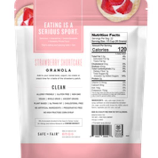 Safe + Fair Strawberry Shortcake Granola, 12 Ounce -- 6 Per Case