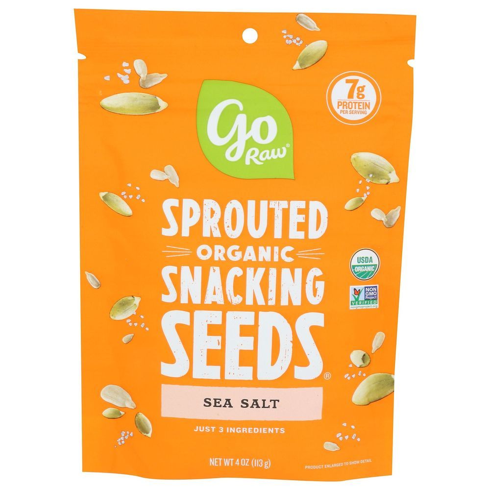 Go Raw Organic Sprouted Sunflower And Pumpkin Seeds With Sea Salt, 4 Ounce -- 6 Per Case