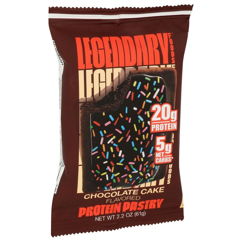 Legendary Foods Chocolate Cake Flavored Protein Pastry, 2.2 Ounce -- 10 Per Case