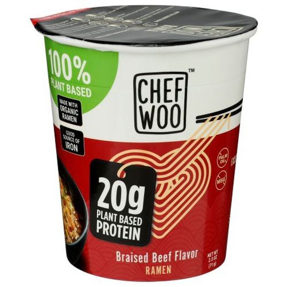 Chef Woo Braised Beef Flavor Ramen, 2.5 Ounce -- 6 Per Case