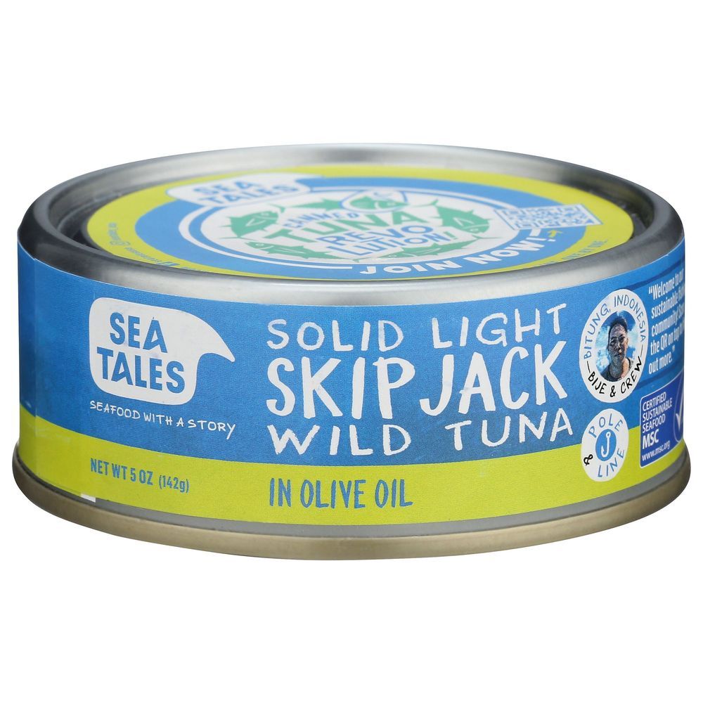 Sea Tales Solid White Skipjack Tuna In Olive Oil, 5 Ounce -- 12 Per Case