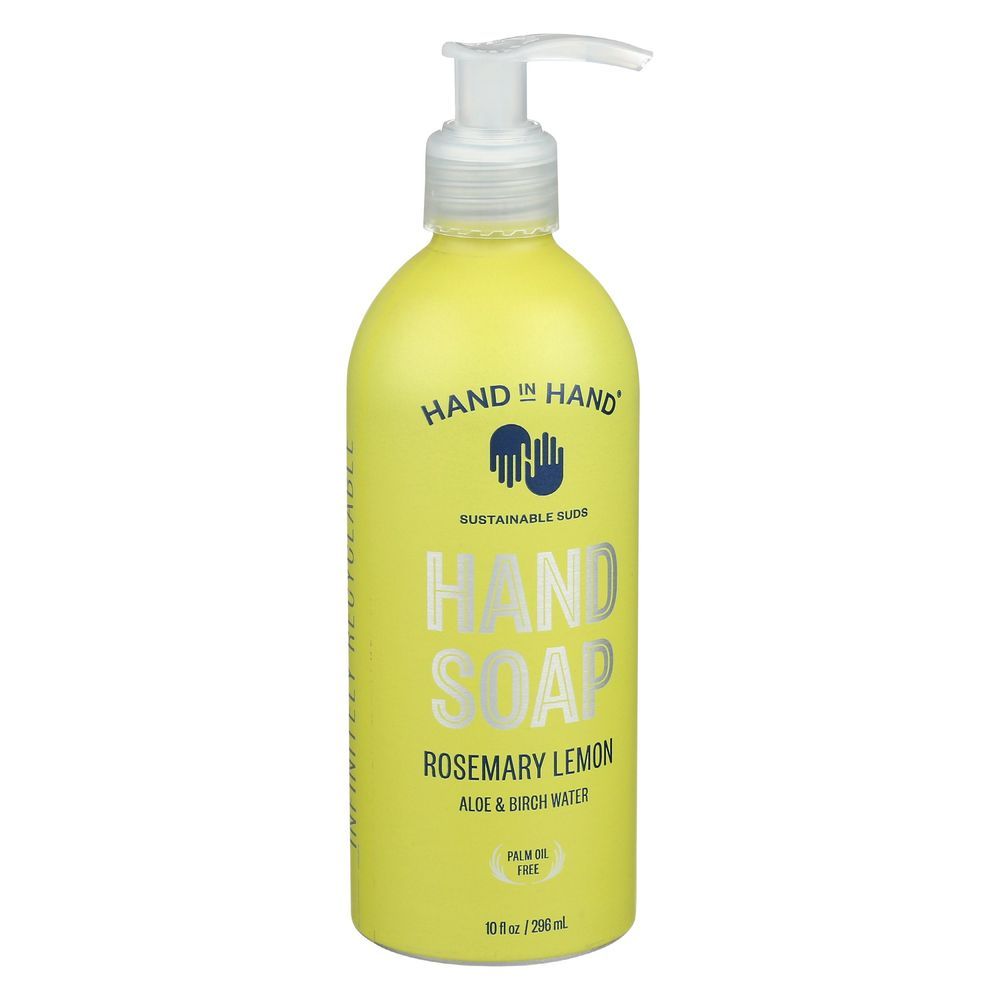 Hand In Hand Rosemary Lemon Hand Soap, 10 Fluid Ounce -- 3 Per Case