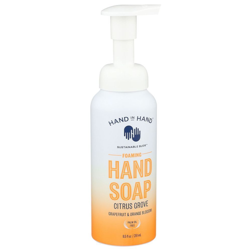 Hand In Hand Citrus Grove Foaming Hand Soap, 8.5 Fluid Ounce -- 3 Per Case