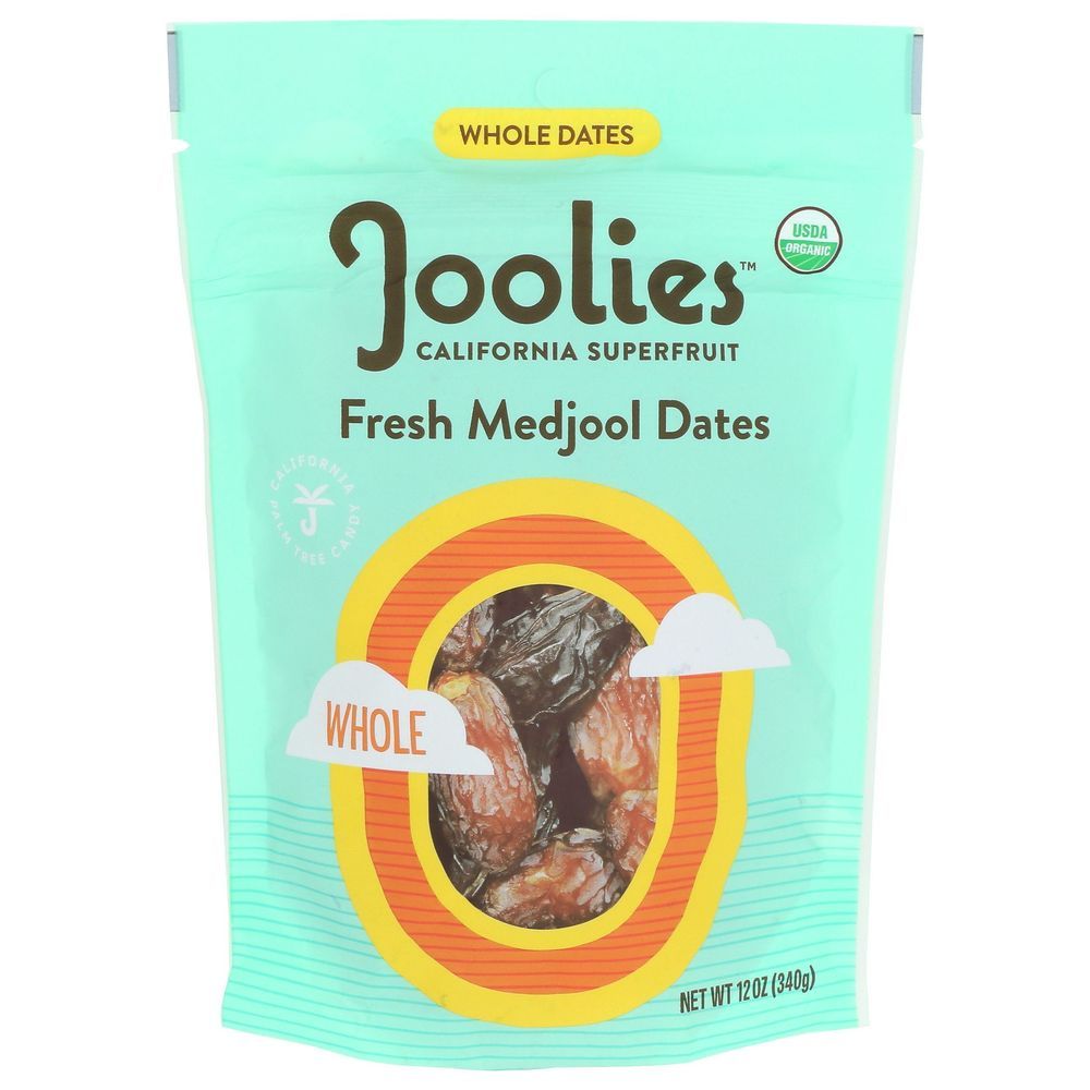 Joolies Organic Fresh Whole Medjool Dates, 12 Ounce -- 12 Per Case