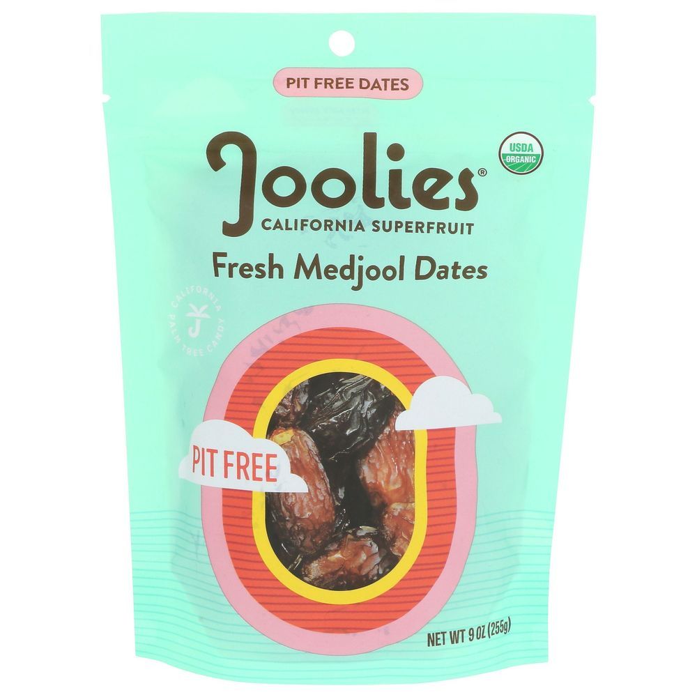 Joolies Organic Pit Free Fresh Medjool Dates, 9 Ounce -- 12 Per Case