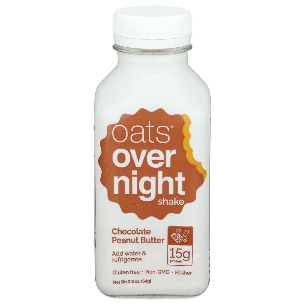 Oats Overnight Chocolate Peanut Butter Shake, 2.2 Ounce -- 10 Per Case