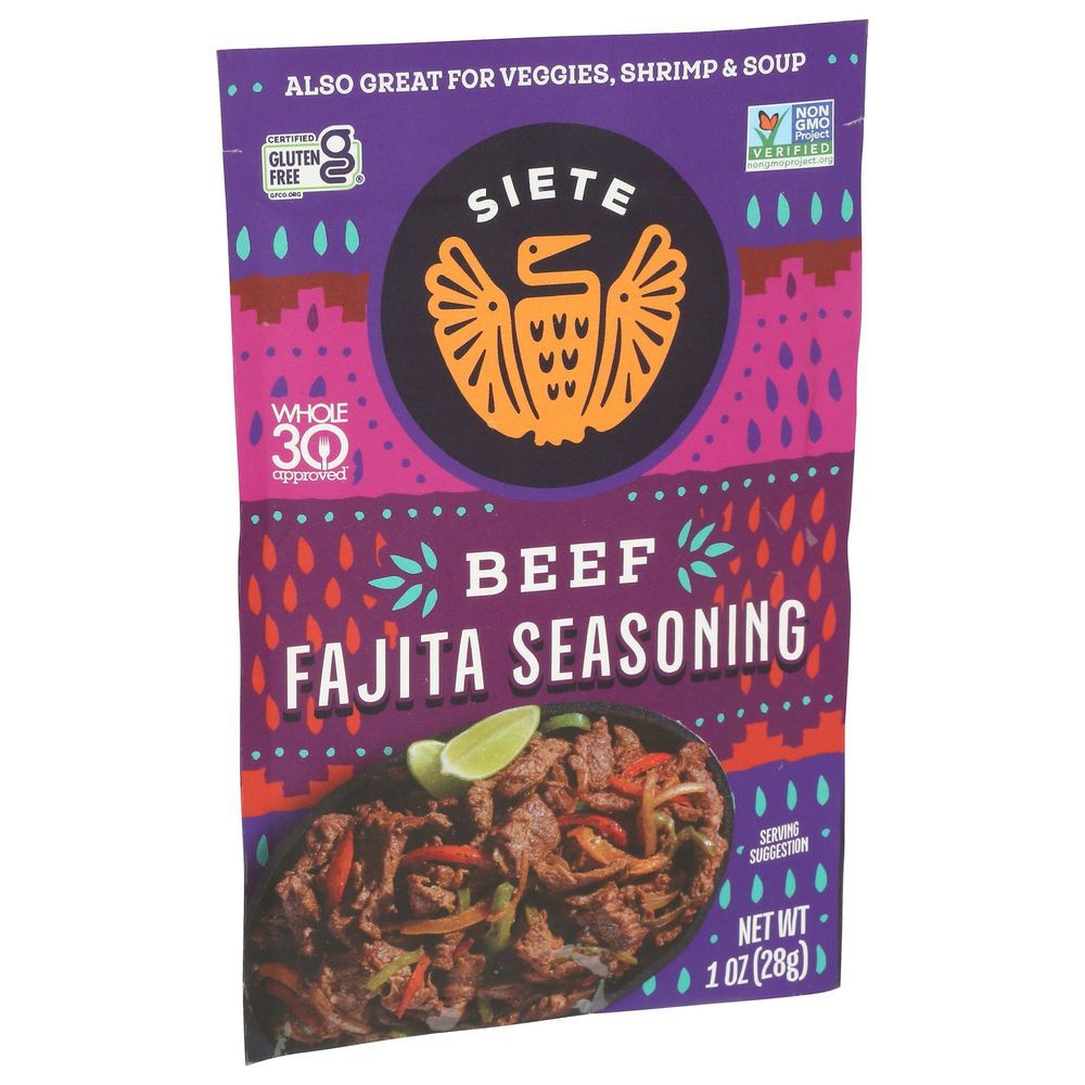 Siete Beef Fajita Seasoning, 1 Ounce -- 12 Per Case