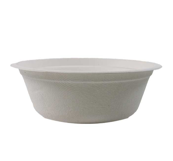 Kitch 24/7 White Compostable Classic Molded Fiber Bowl, 16 Ounce -- 400 Per Case