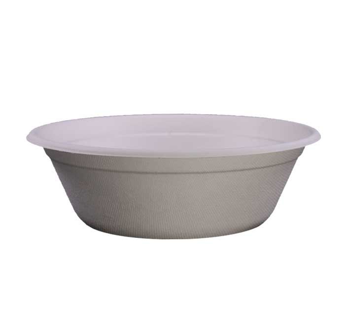 Kitch 24/7 White Compostable Multipurpose Molded Fiber Bowl, 40 Ounce -- 400 Per Case