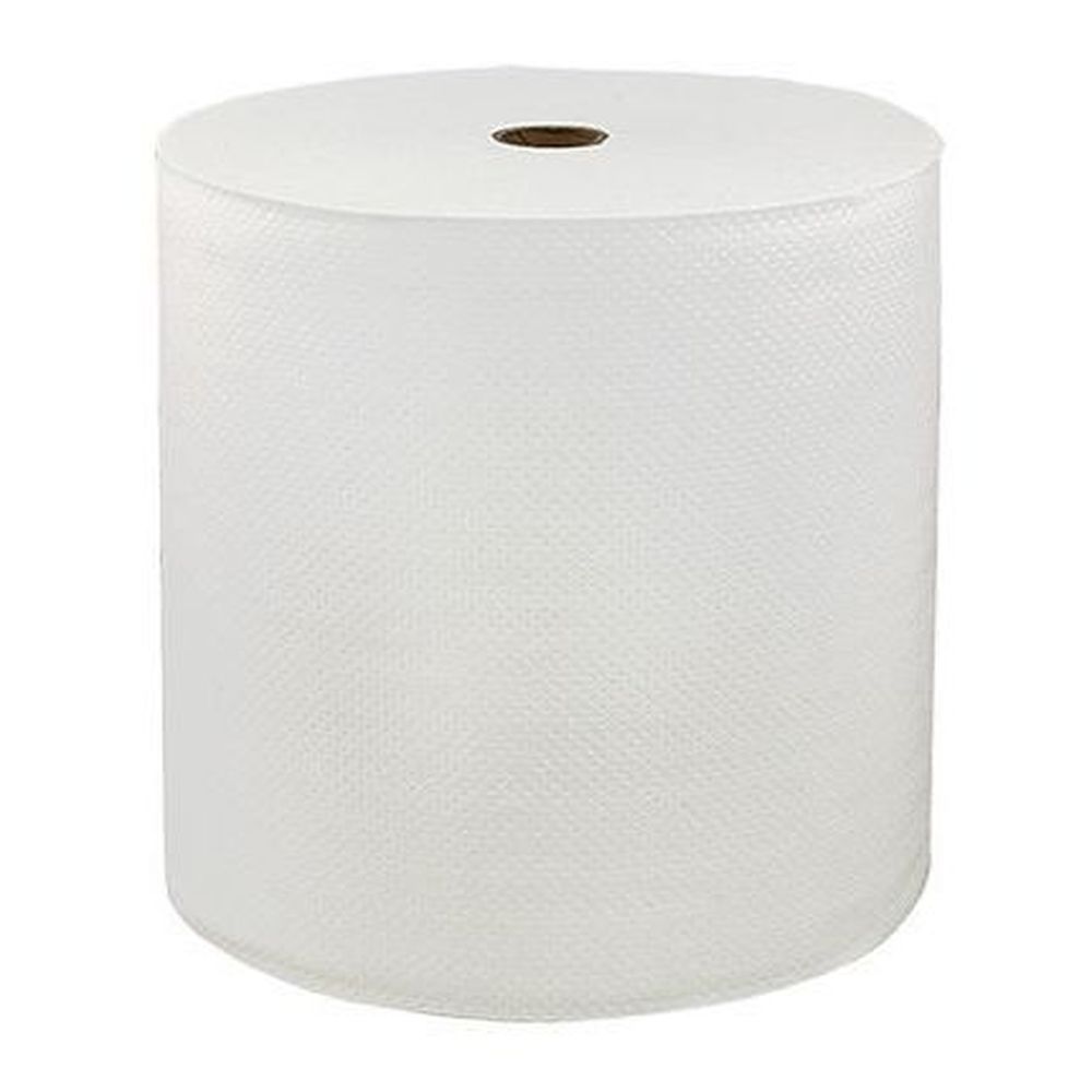 Solaris Locor White 1 Ply Hardwound Towel, 7 Inch X 800 Feet -- 6 Per Case
