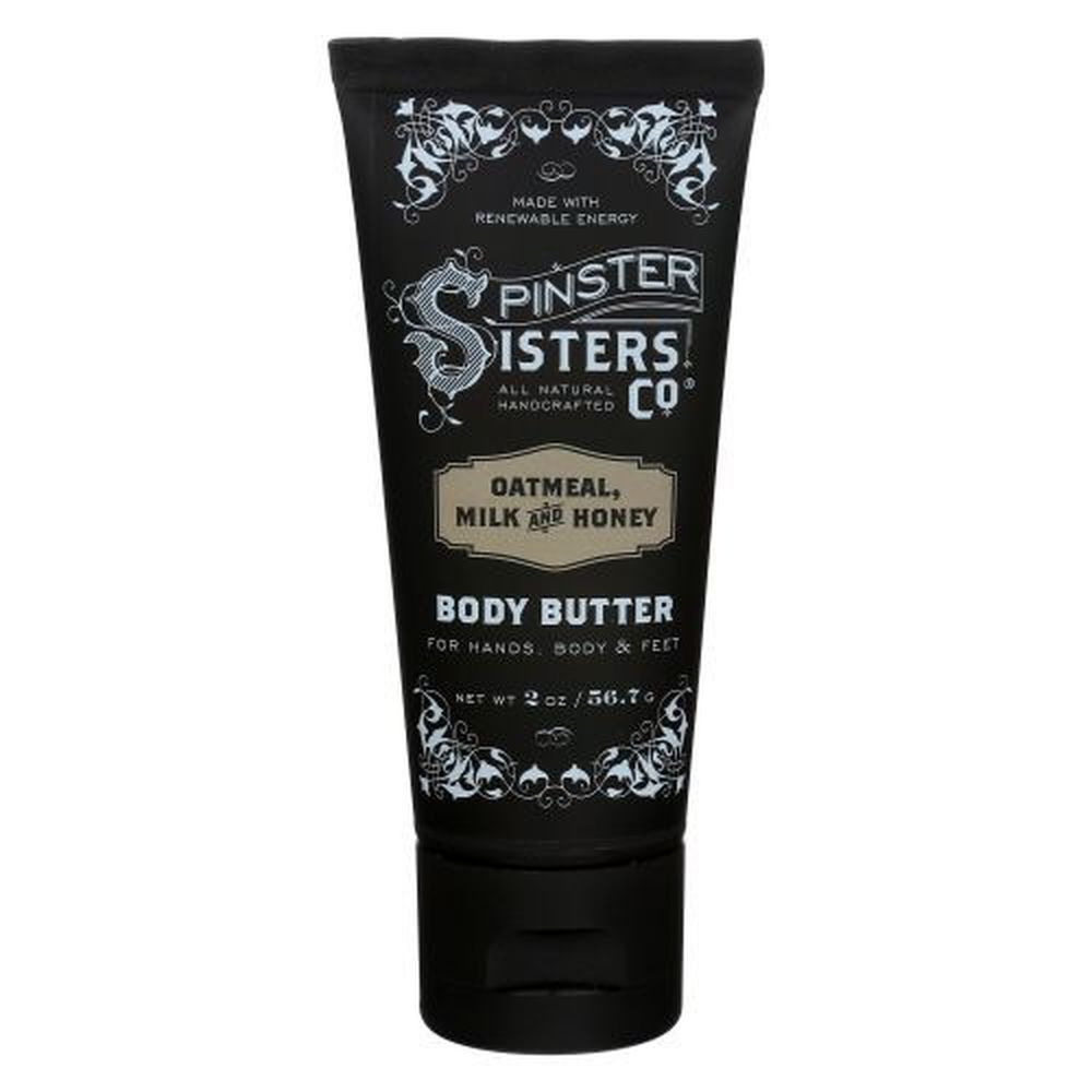 Spinster Sisters Oatmeal Milk And Honey Body Butter, 2 Ounce -- 6 Per Case