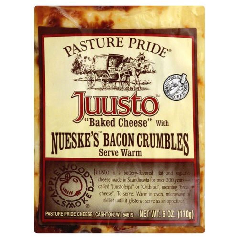 Pasture Pride Juusto Bacon Cheese, 6 Ounce -- 10 Per Case
