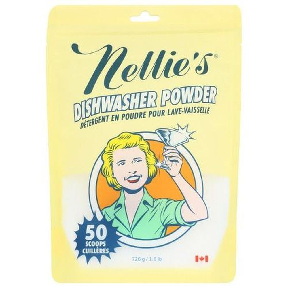 Nellie's 50 Scoops All Natural Dishwasher Powder, 1.6 Pound -- 12 Per Case
