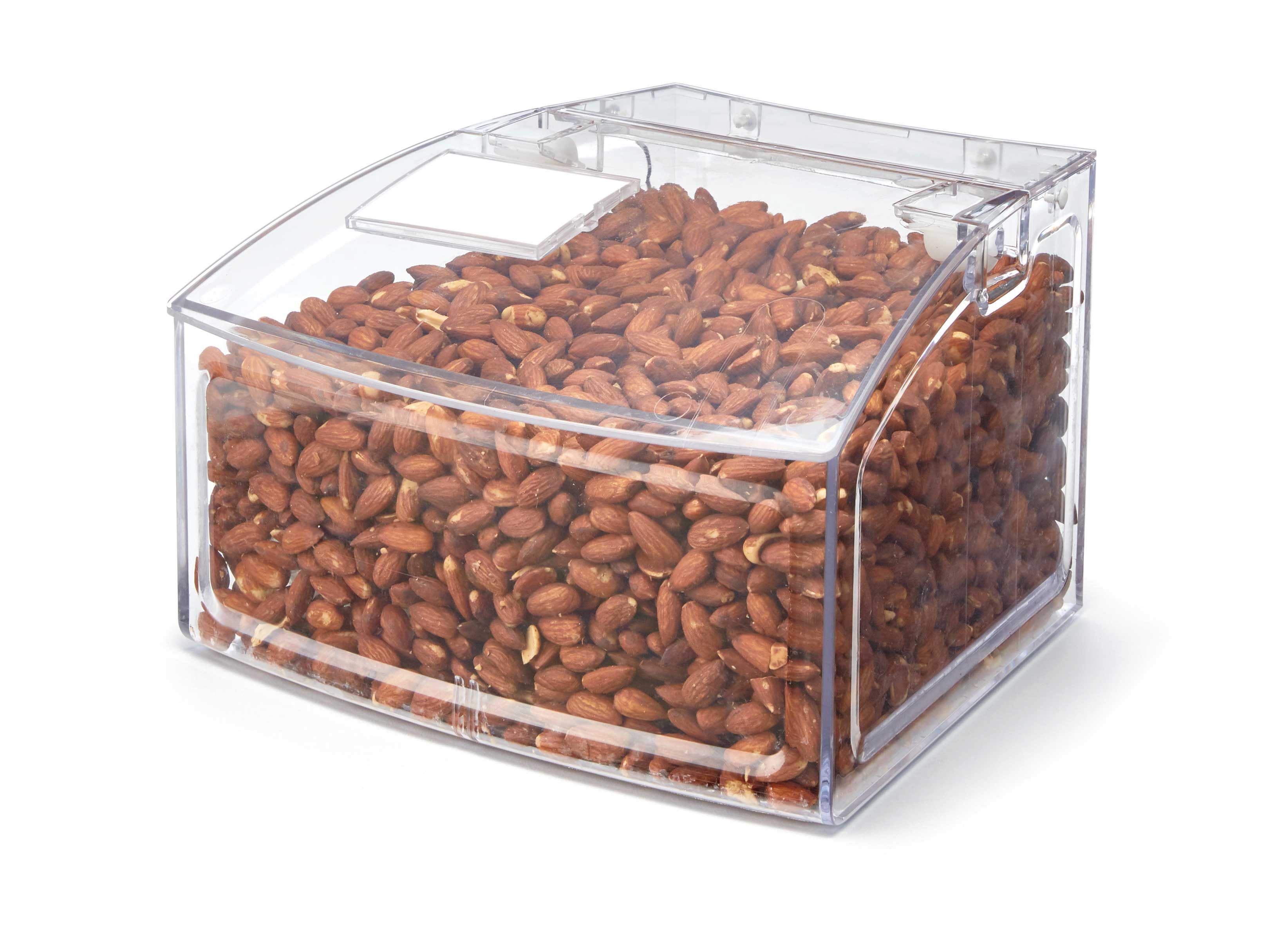 Rosseto Clear Wide Scoop Bin With Scoop, 1.5 Gallon Capacity