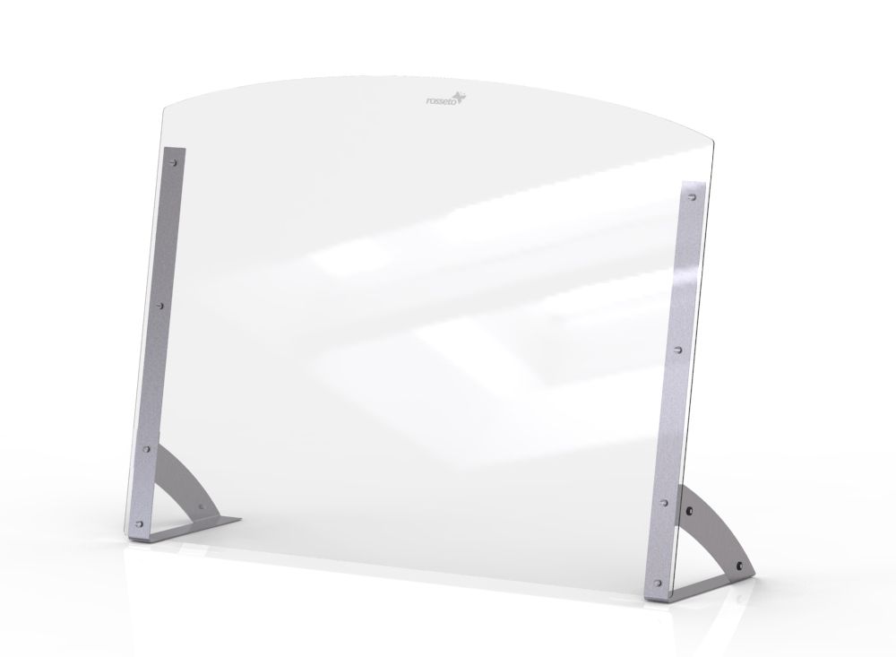Rosseto Avant Guarde Shield Plus Serve 48 Inch Clear Buffet Sneeze Guard, 48 X 12.5 X 35.7 Inch