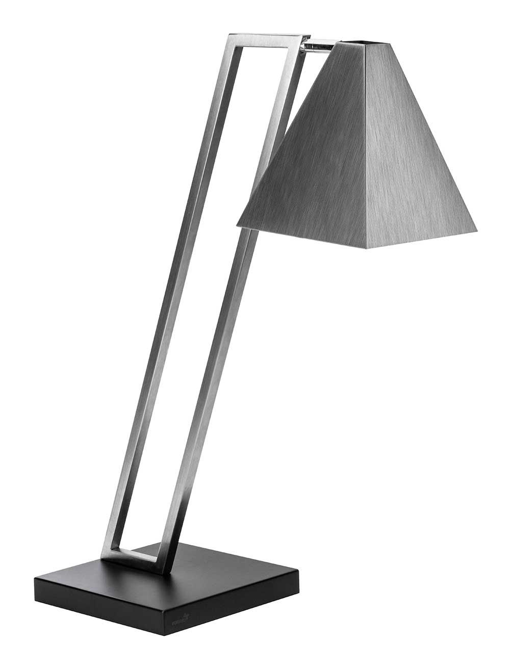 Rosseto Single Stainless Steel Pyramid Heat Lamp With Metal Base, 8.75 × 19.25 × 26 Inch